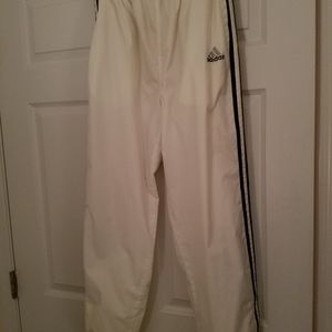 White Adidas Wind Pants Rare